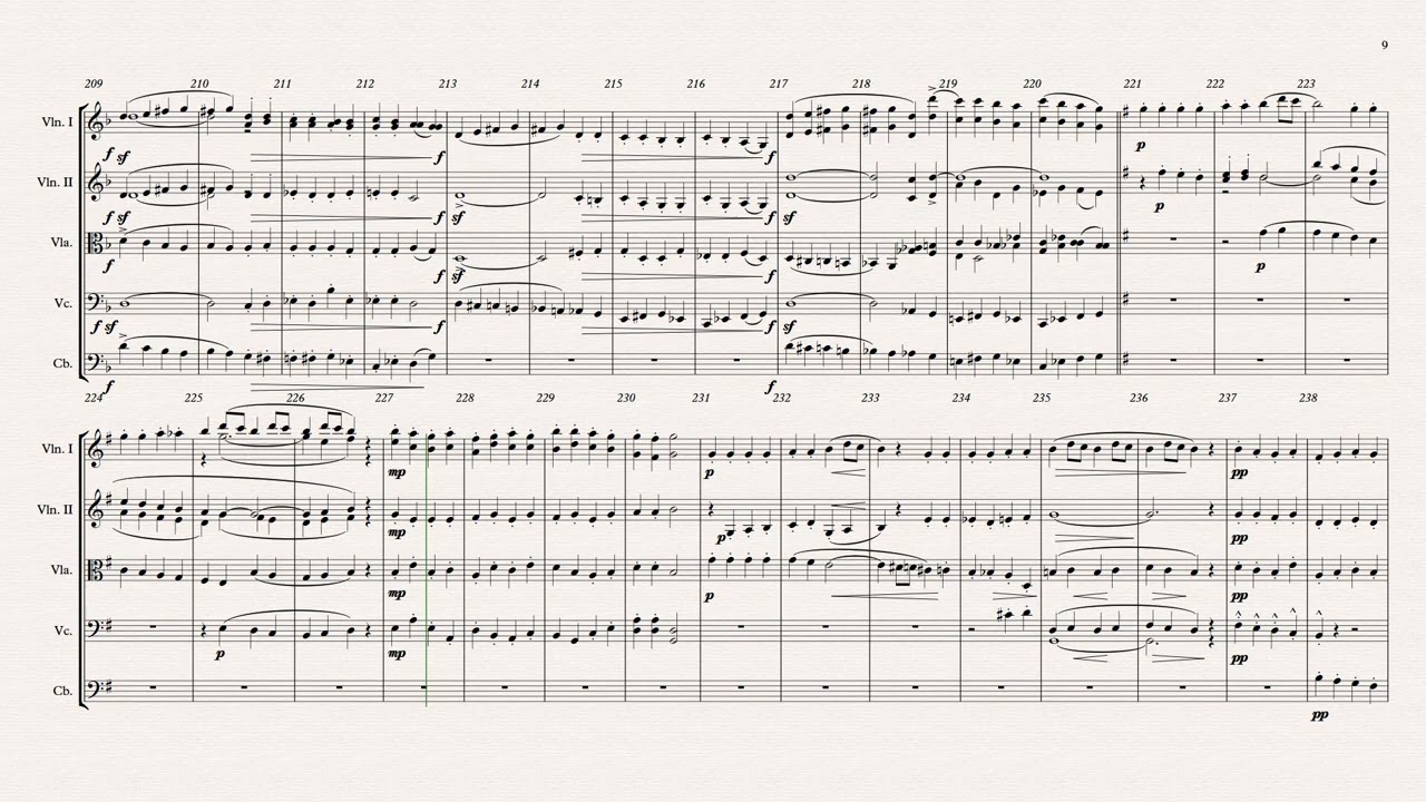 Peter Warlock, Capriol Suite for Strings, Sibelius/Noteperformer virtual performance video score