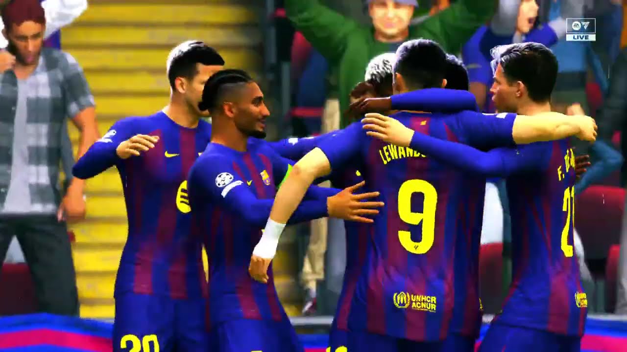 EA SPORTS FC · BARCELONA vs. NEWCASTLE UNITED in UEFA CHAMPIONS LEAGUE MATCH!
