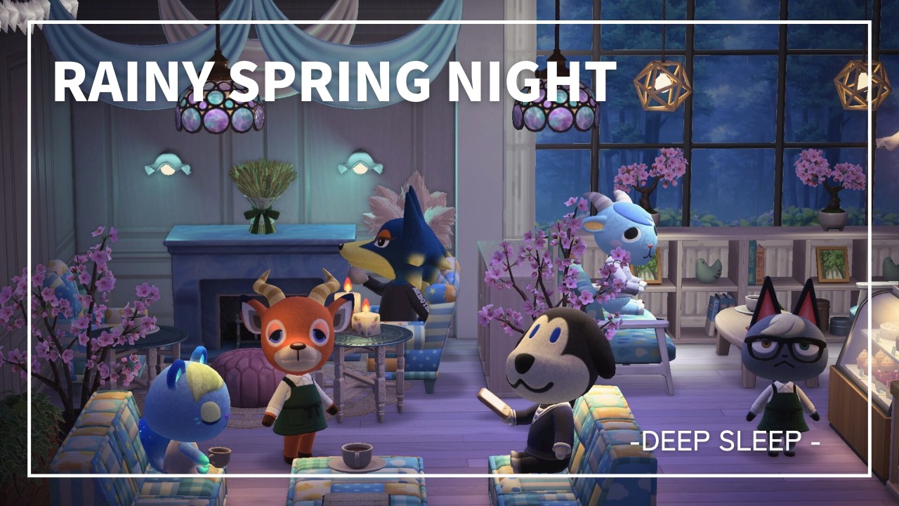Rainy Spring Night Café JazzDeep Sleep Piano for Quiet Nights (3 Hours)