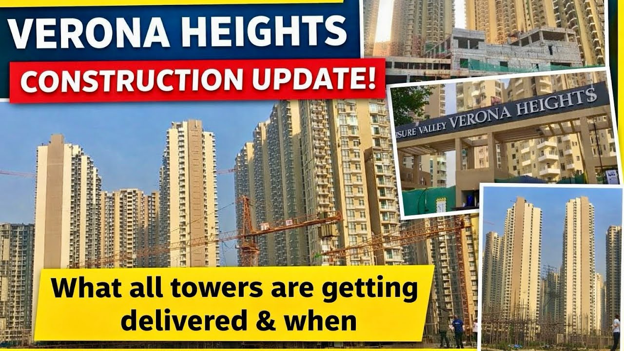Amrapali Leisure Valley Verona Heights construction & Possession status. Noida Extension sector-1