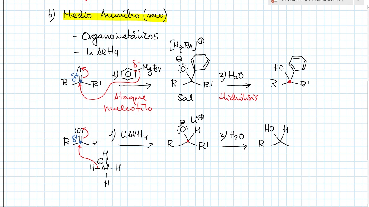 6  ADICIONES NUCLEOFILAS A CARBONILOS