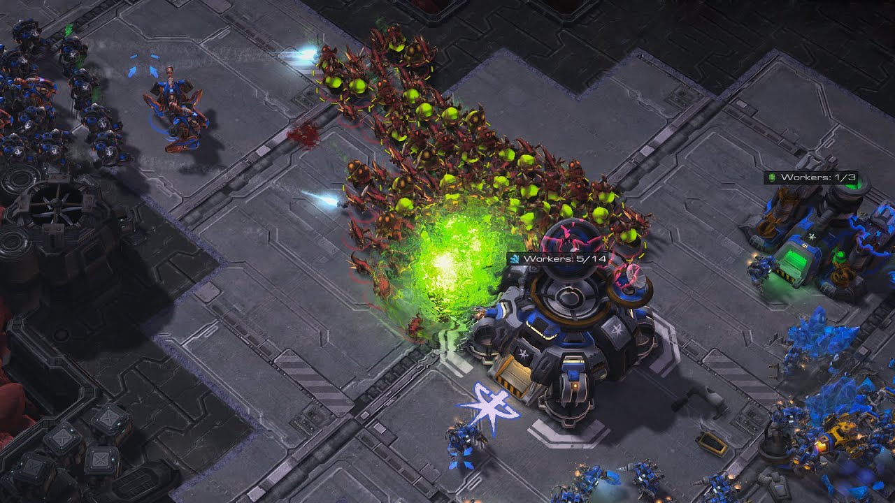 Elite Terran AI Crumbles Under Baneling Flood (Zerg Gameplay)