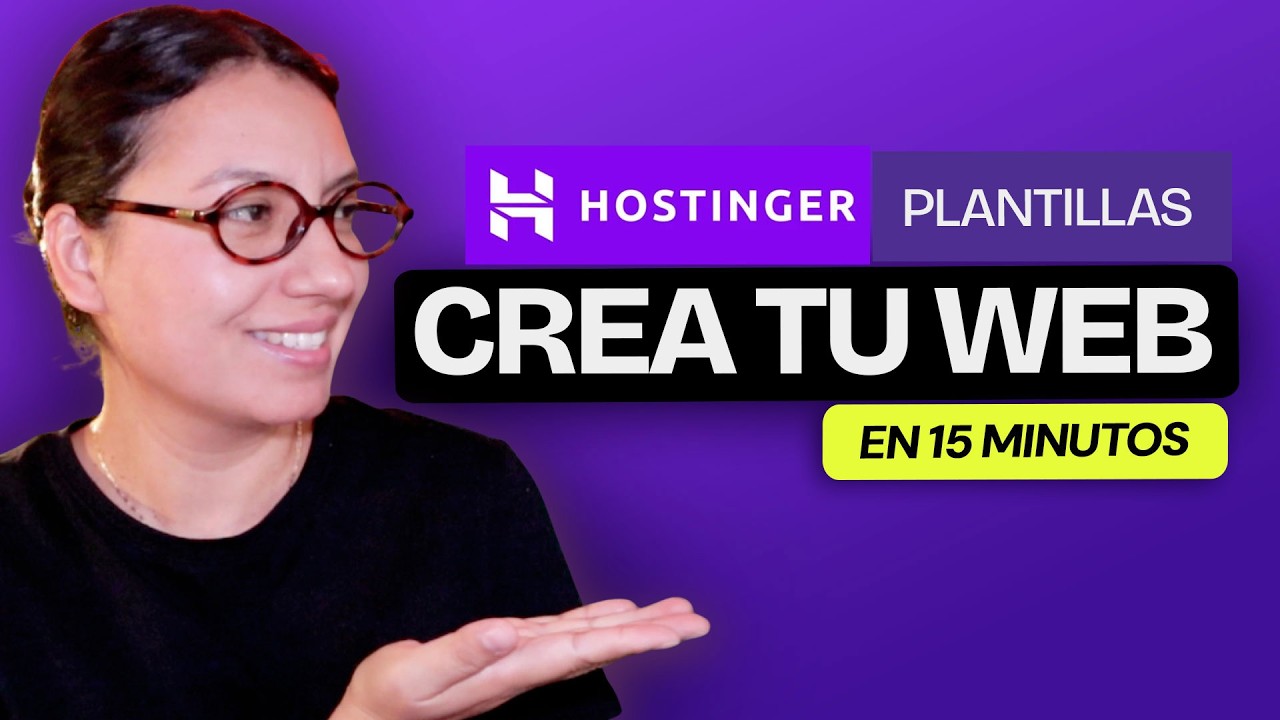 Crea Tu Página Web En 15 Minutos en HOSTINGER Sin Programar 2025