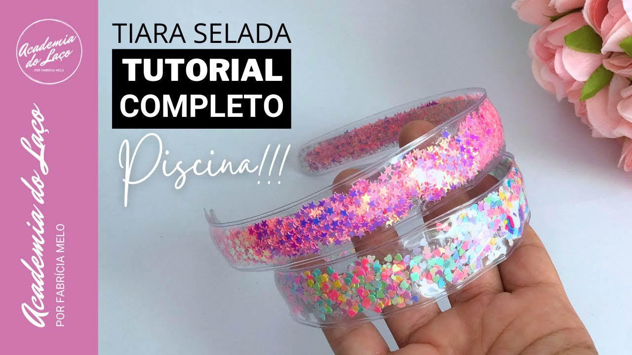 Como fazer tiara de piscina com plástico selado