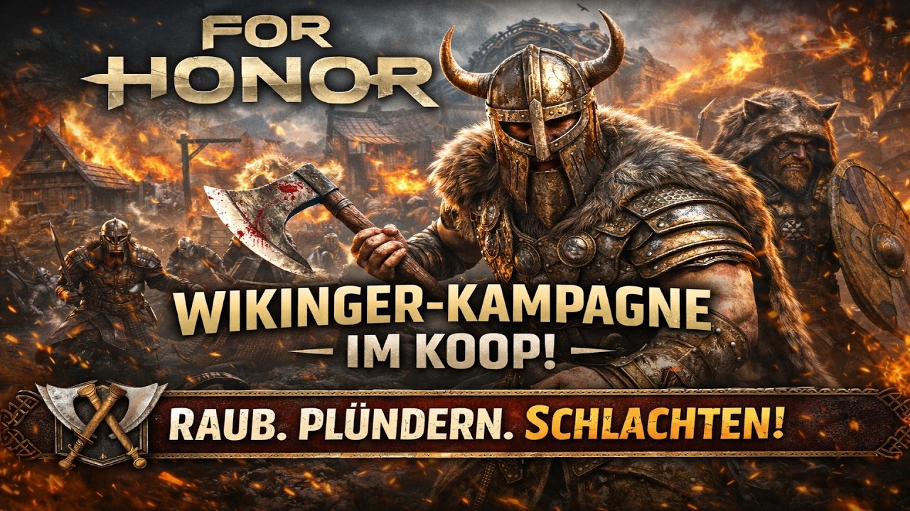 ⚔️ For Honor Story – Wikinger-Kampagne im Koop mit Wölfchen 🪓 | Raub, Plündern & Schlachten!