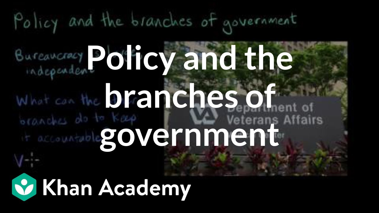 Policy and the branches of government | AP US Government and Politics | Khan Academy