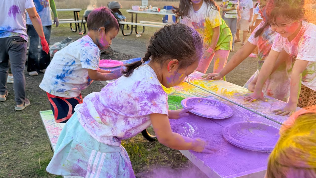 Colorful Holi Celebration with Kids in North Texas | #holi 