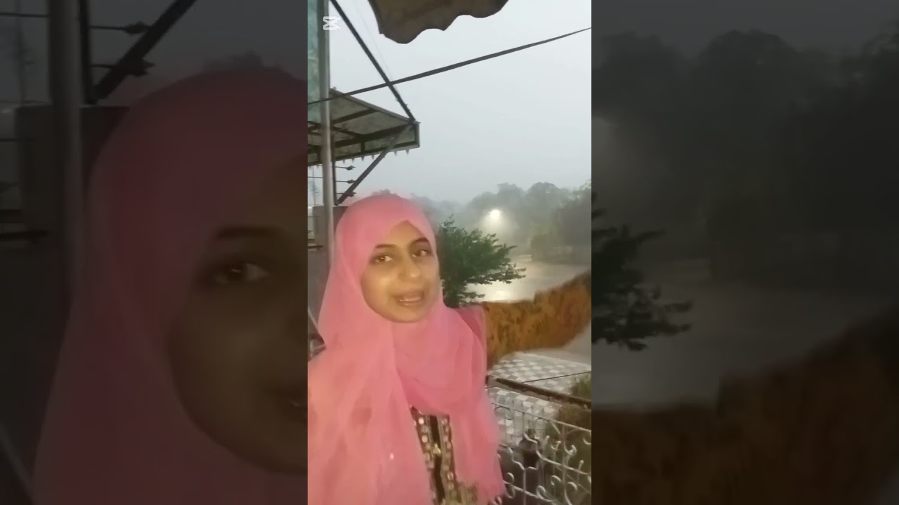 heavy rain with strong winds in Islamabad