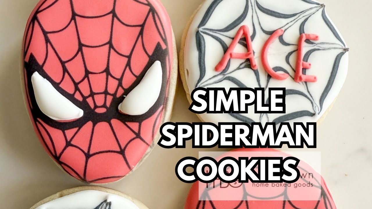 Decorate Easy with Eddie Spiderman Sugar Cookies ~ Sugar Cookie Spiderman Theme Compilation