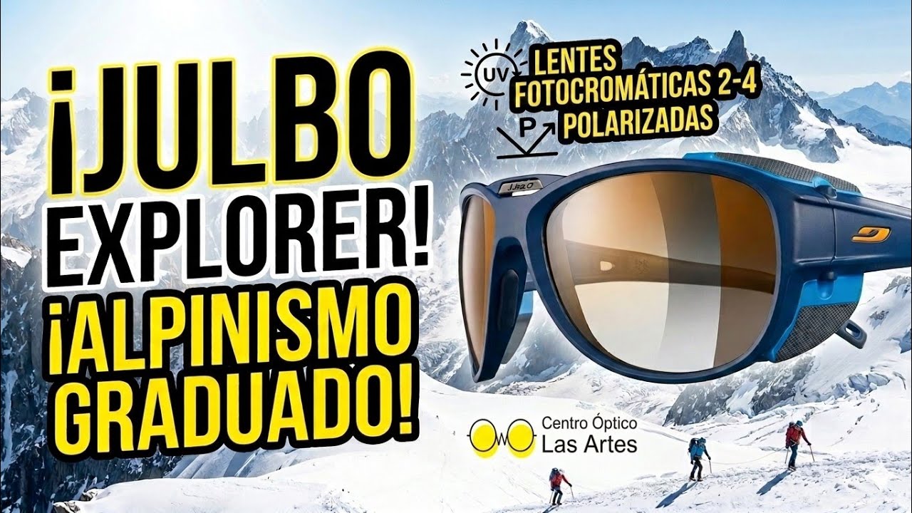 Gafa de montañismo graduada Julbo Explorer fotocromática 2-4 y POLARIZADA 🏔️