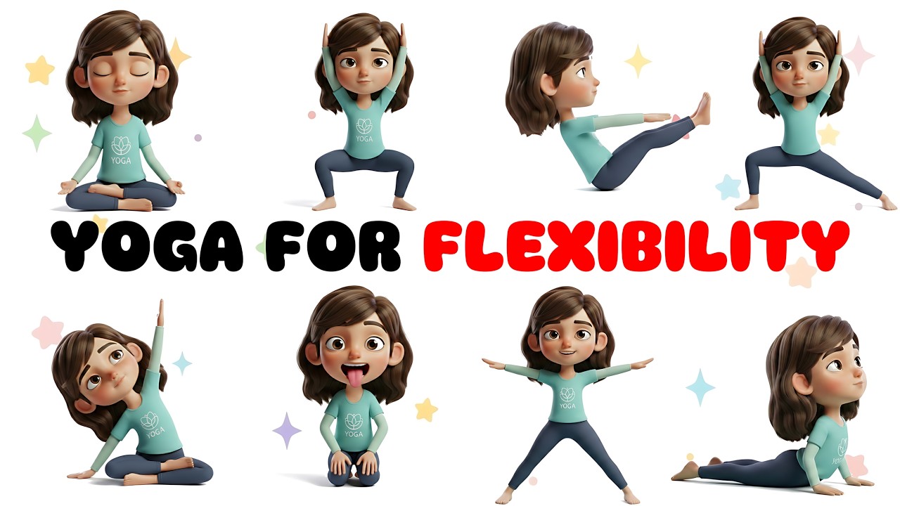 Easy Lying Down Yoga for Kids ✨ Perfect for Flexibility & Relaxation | Yoga for Children #kidsyoga