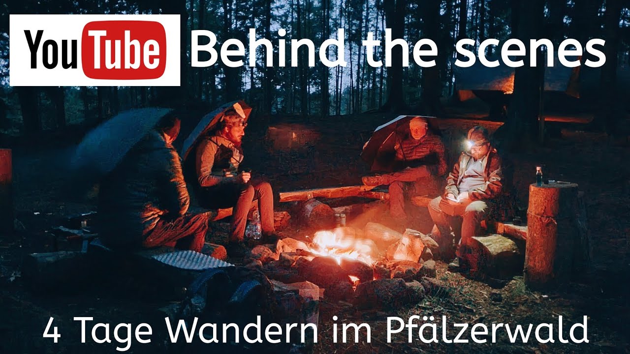 4 Tage Pfälzerwald Trekking / Behind the scenes / Lagerfeuer / Wandern