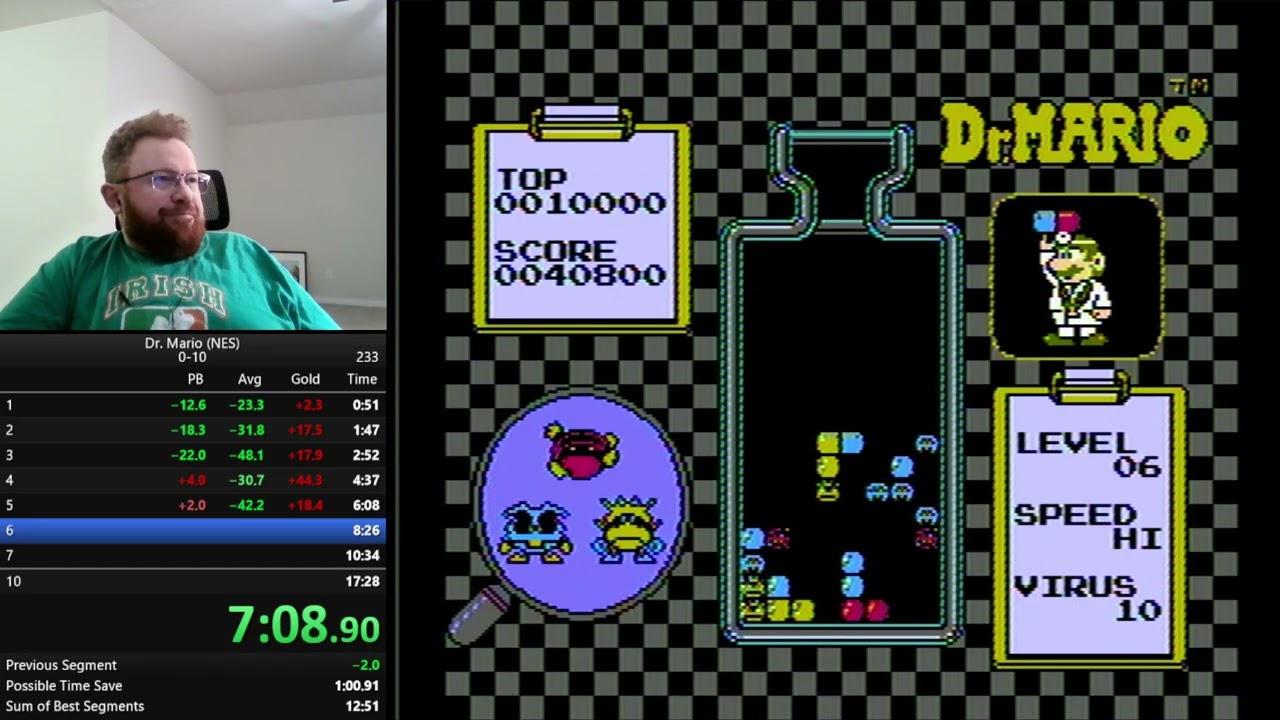 Dr. Mario 0-10 PB - 17:27
