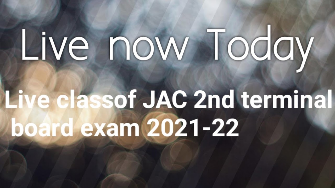 Live class of JAC 2nd terminal board exam 20222,Solution of model set-2Jac 2nd term board exam 2022,
