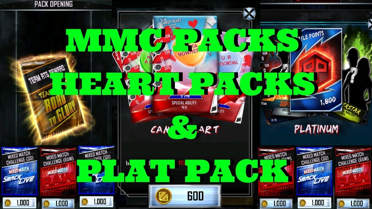 MMC PACKS & CANDY HEART PACKS!!!  |   WWE Supercard #48 (Season 4)