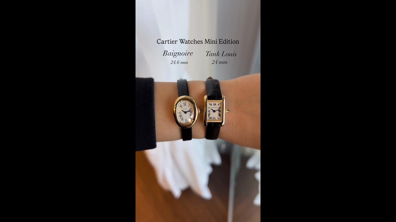 Cartier Baignoire or Tank Louis? Pick Your Favorite ✨ #cartier #watches #ladieswatches