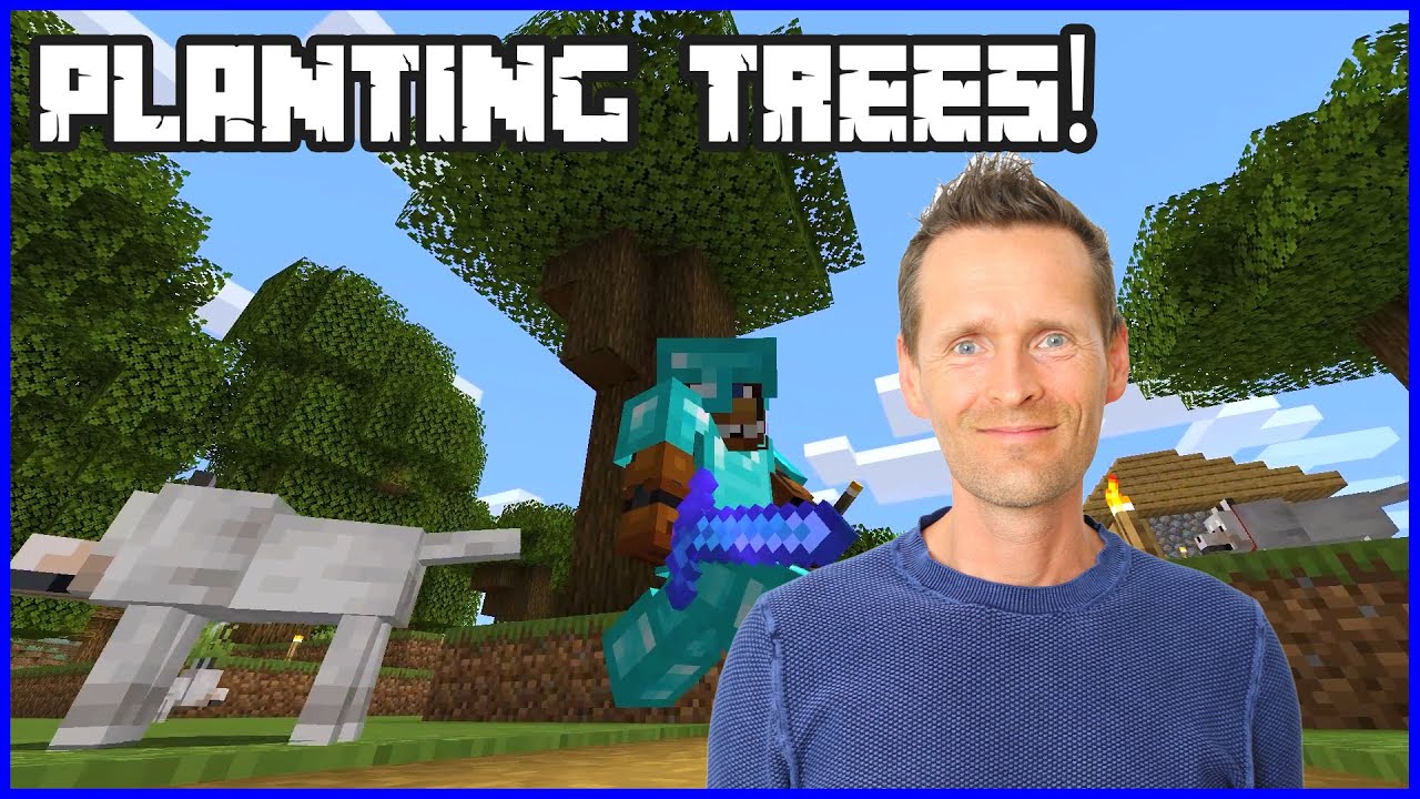 PLANTING TREES FOR MY TREEHOUSE!!!