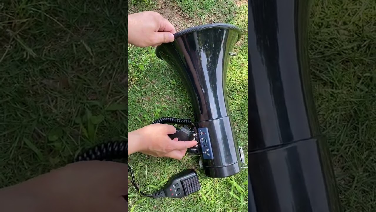HHQ-01 50W loudspeaker multifunctional rechargeable recording megaphone with SD card/USB/AUX port