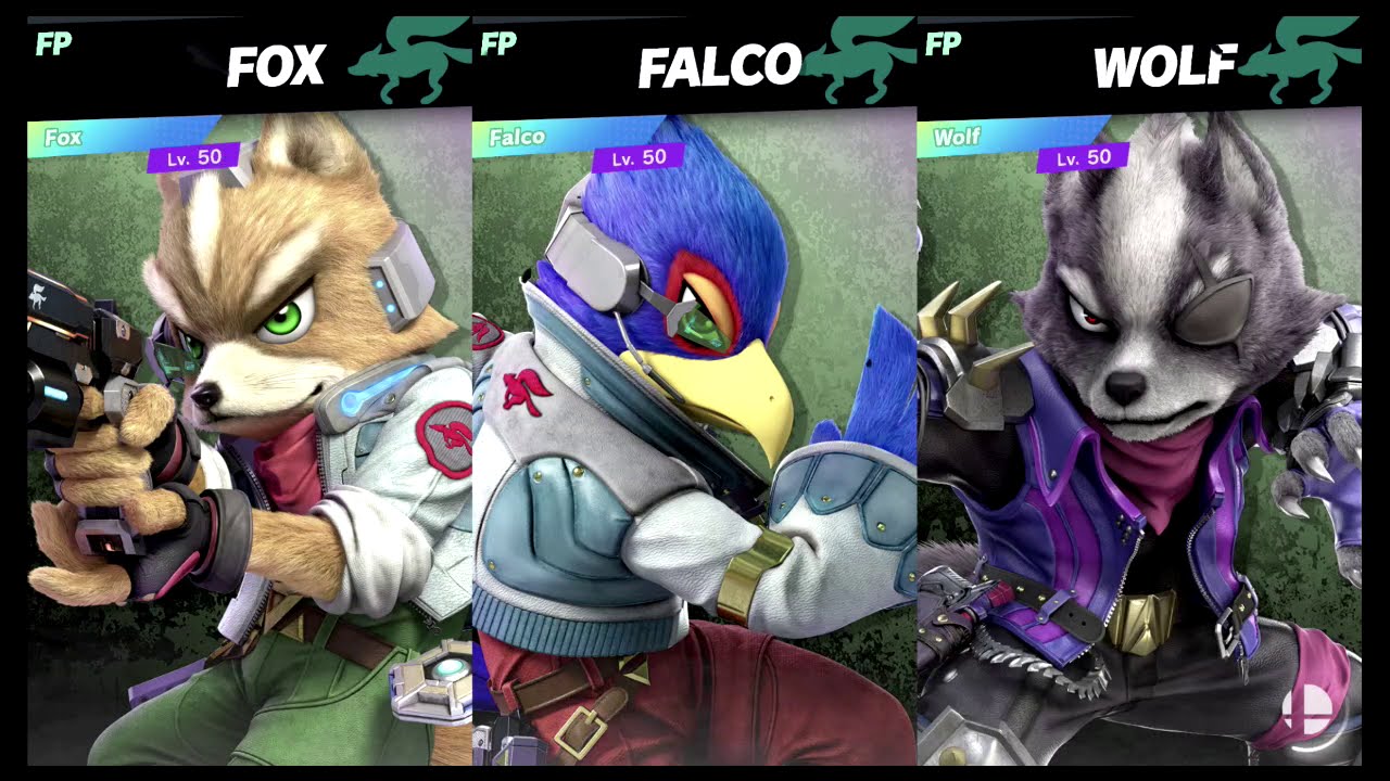 Super Smash Bros Ultimate Amiibo Fights  – Request #17953 Fox vs Falco vs Wolf