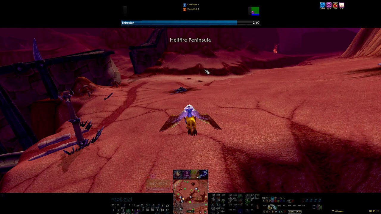 World of Warcraft | TBC Anniversary | 62 to 63 Feral Druid Questing