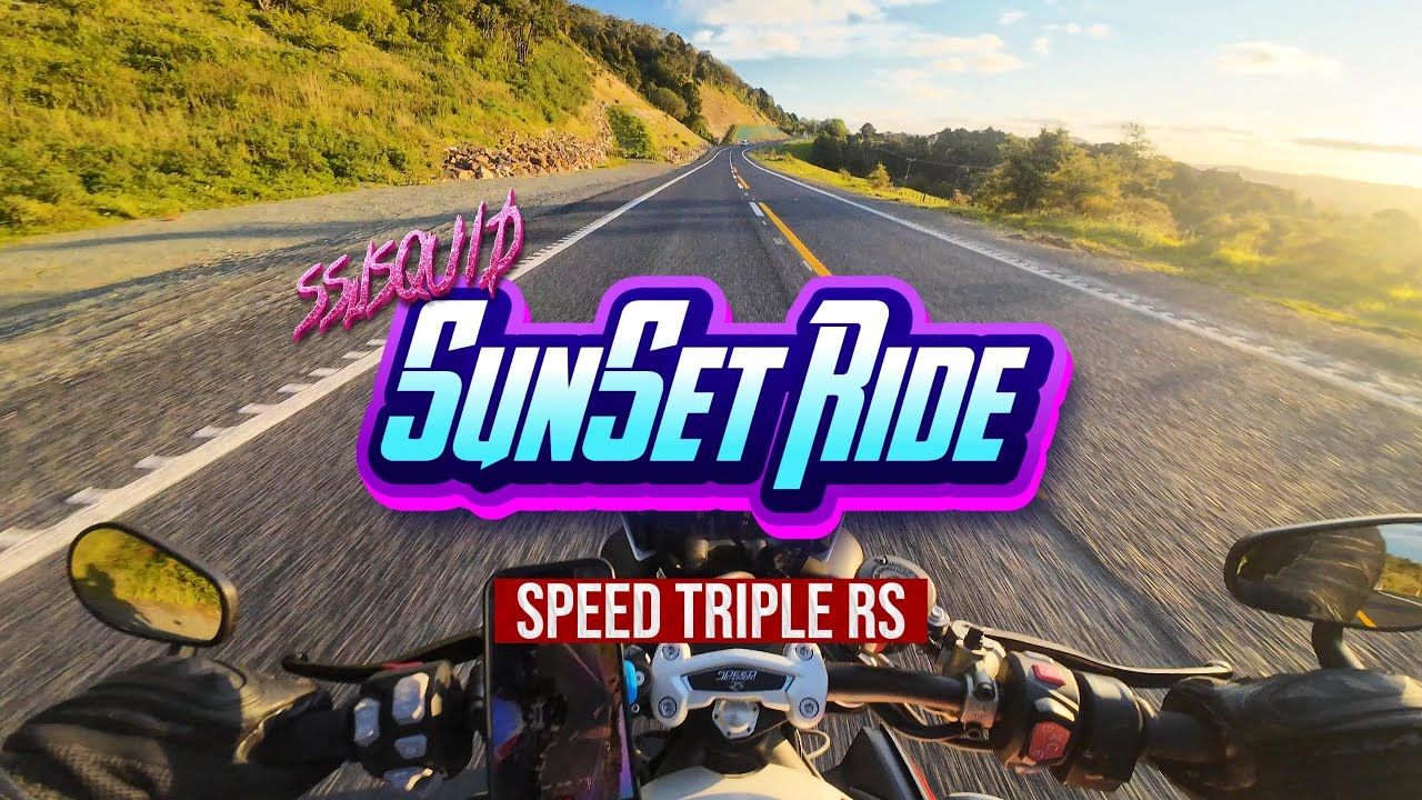 Golden Hour Cruise l Speed Triple RS l DJI ACTION 4