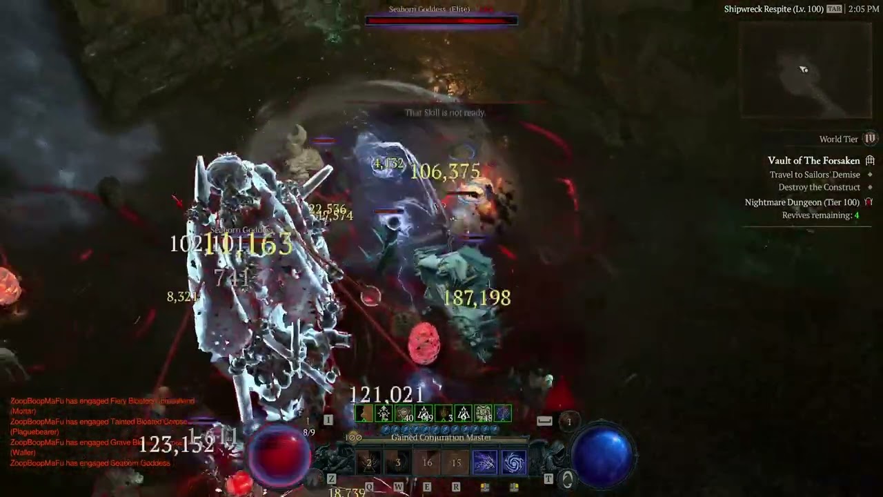 Diablo 4 | T100 Nightmare Dungeon Speed Clear Sorcerer