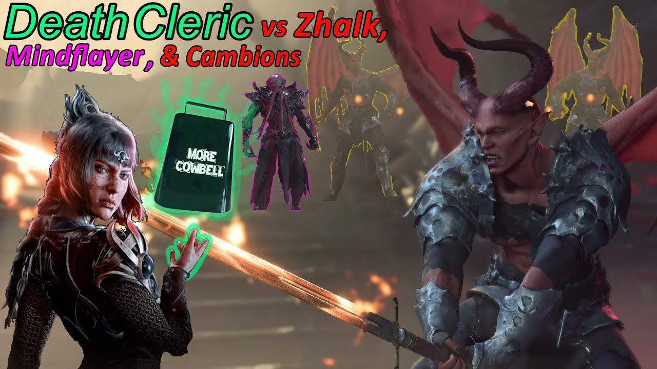 Patch 8 Death Cleric Guide: Slaying Zhalk, the Mindflayer, AND Both Cambions in Baldur's Gate 3
