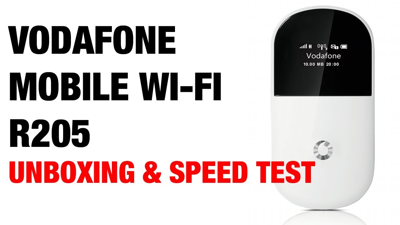 Vodafone Mobile WiFi R205 Unboxing & Speed Test