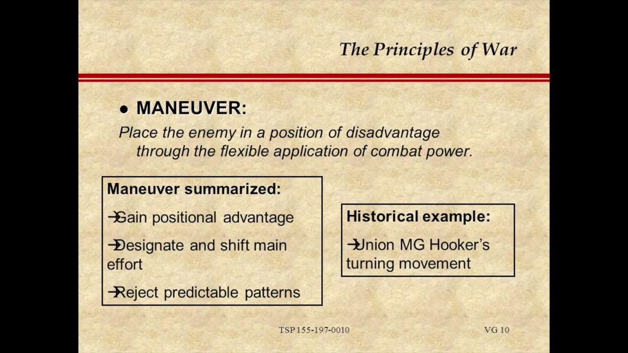 US ARMY PRINCIPLES OF WAR