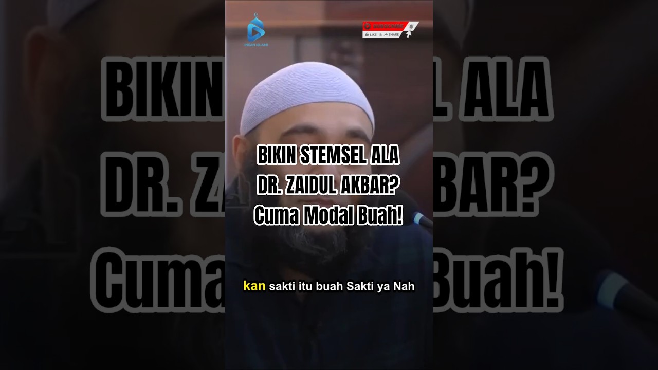 BIKIN STEMSEL ALA DR. ZAIDUL AKBAR? Cuma Modal Buah! 