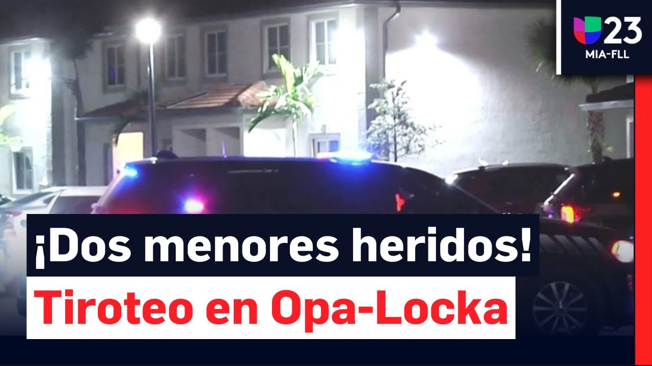 Tiroteo en Opa-Locka, Florida, deja dos menores de edad heridos de bala