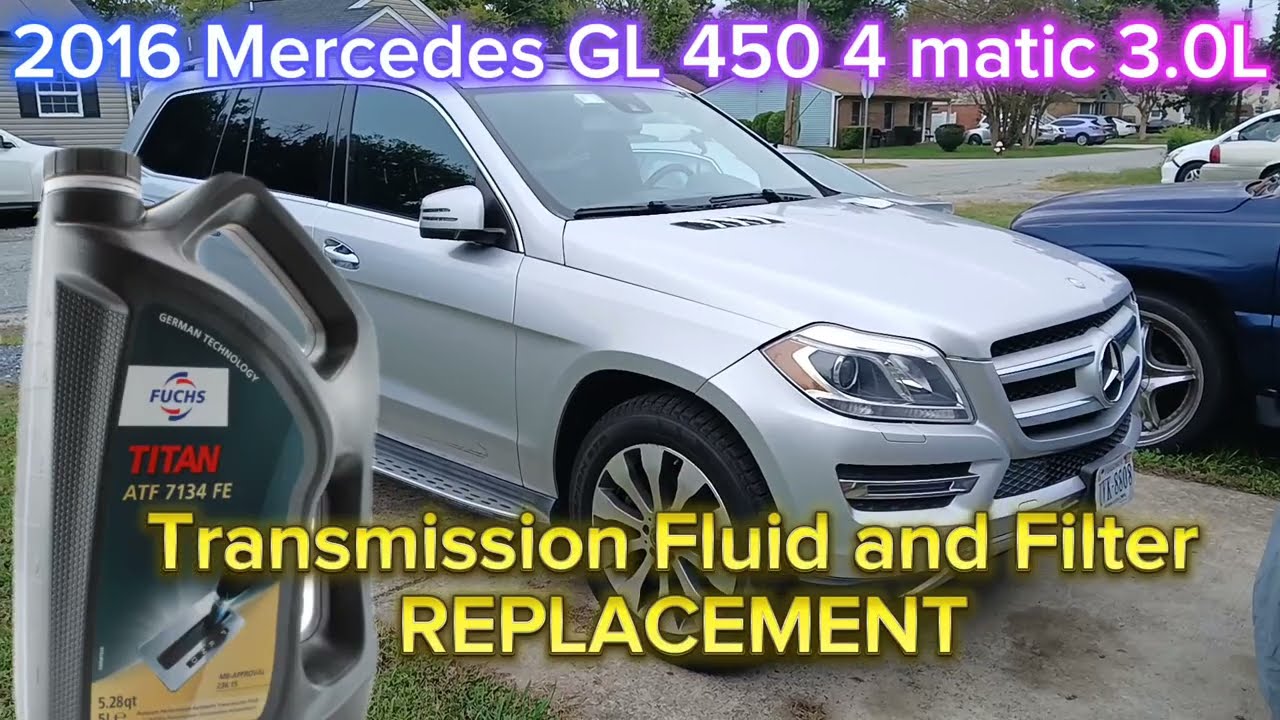 Замена трансмиссионной жидкости и фильтра в Mercedes GL450 4-Matic 3.0L 2016 года выпуска с помощ...