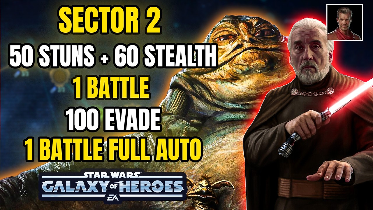 Sector 2 Made Easy! 50 Stun + 60 Stealth in 1 Battle! 100 Evade in 1 FULL AUTO | Cobb Vanth Conquest