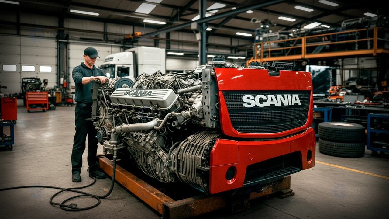 Мужчина восстанавливает двигатель Scania V8, который ПРОШЁЛ 1 МИЛЛИОН МИЛЬ