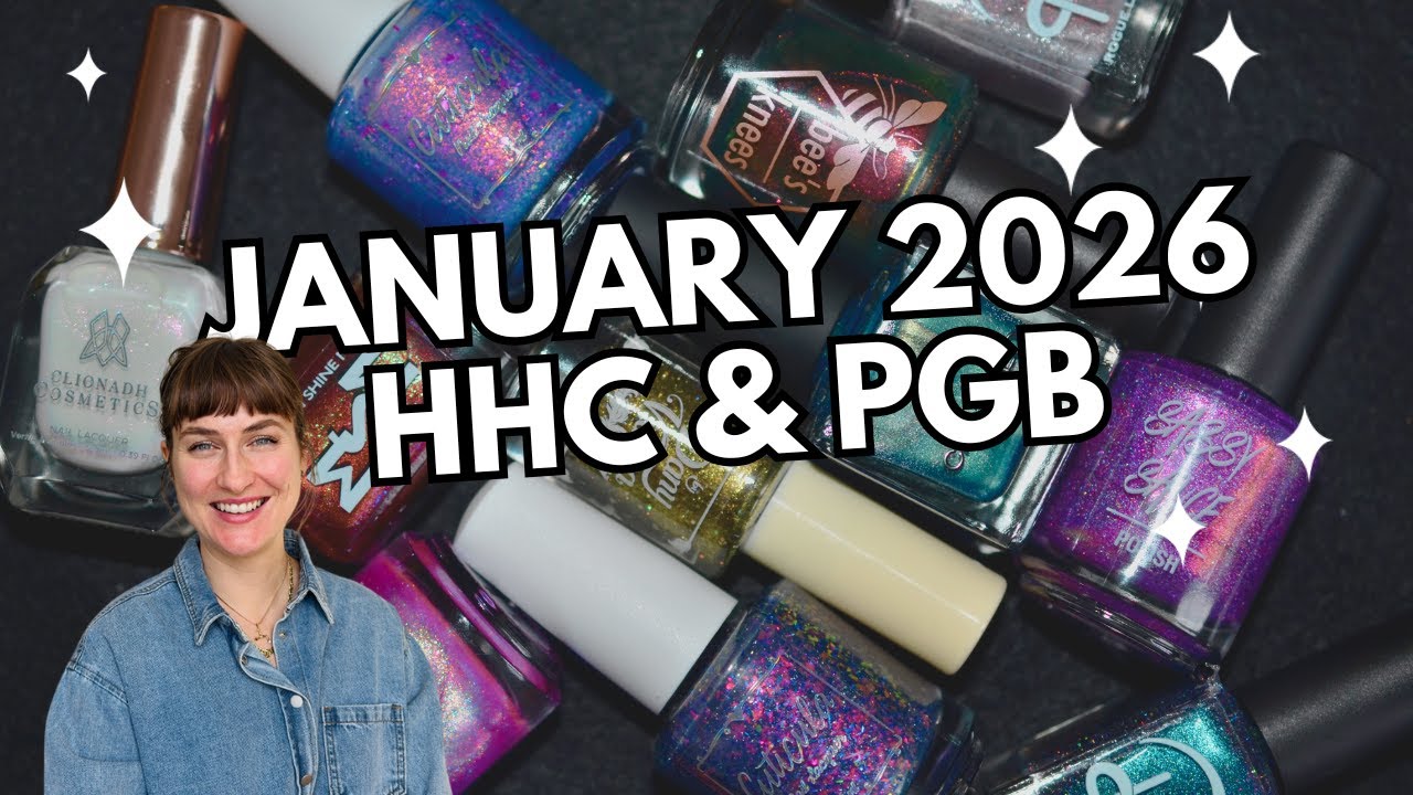 Образцы лаков для ногтей из январской коробки HHC и Polished Gamers Box 2026 года | Hella Handmad...