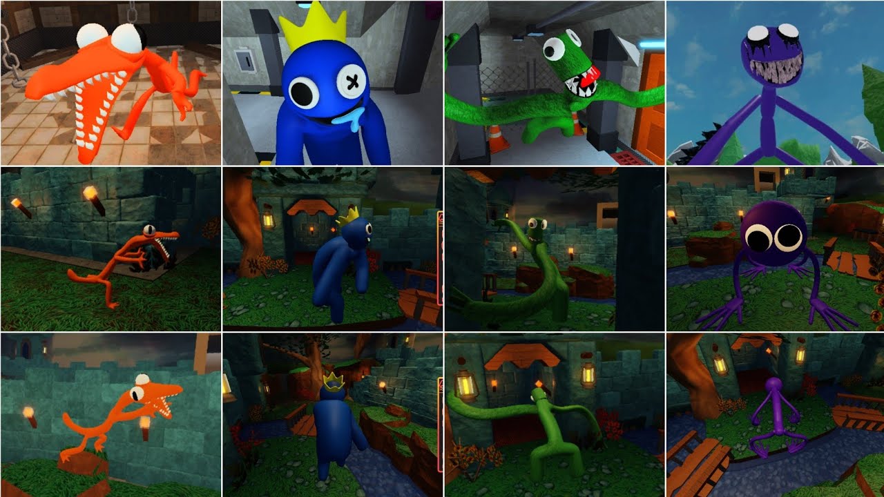 All Hidden Jumpscares in Rainbow Friends Chapter 1Kyun chalega: 