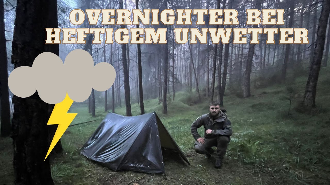 Overnighter mit Gewitter und Sturm - bleibe ich in der Dackelgarage trocken?
