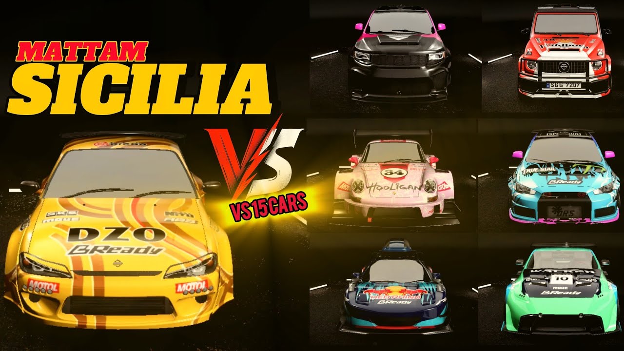 V 1.2.0 - DRAG RACE - Test SICILIA vs 15 CARS - Drive Zone Online