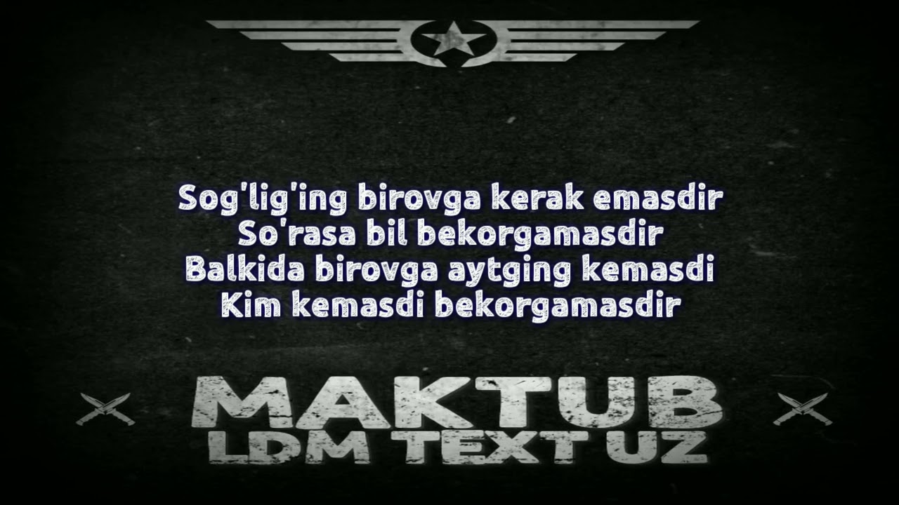 MINOR ft  Elmurod - Maktub TEXT