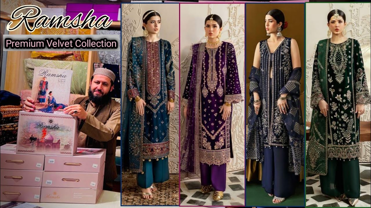 Ramsha 💫 Velvet Premium Collection ✨ New Arrivals 🥰 Original Dresses in Pakistan @m.y.kdesigner
