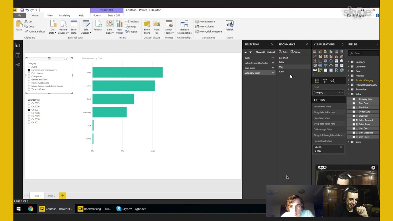 BI-TV #9: Функционал закладок (bookmarks) в Power BI