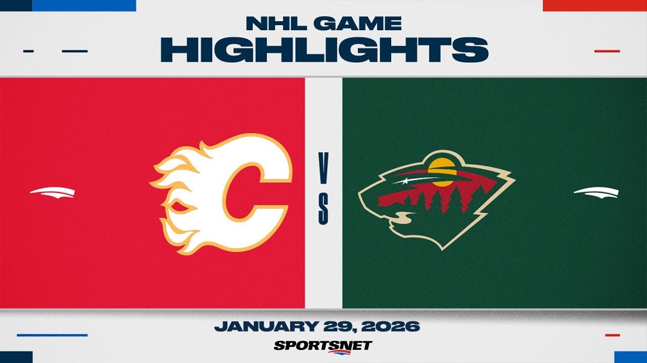 NHL Highlights | Flames vs. Wild - January 29, 2026