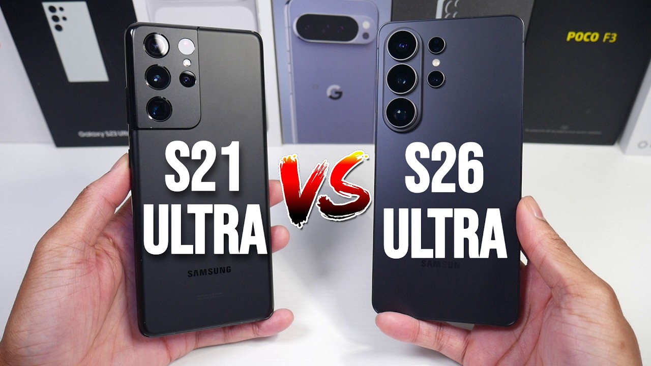 Samsung Galaxy S26 Ultra против Samsung Galaxy S21 Ultra (сравнение камер, PUBG, дисплея и скорости)