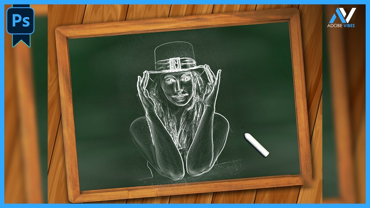 How To Make a Chalk Effect in Photoshop | Photoshop Tutorial 2024