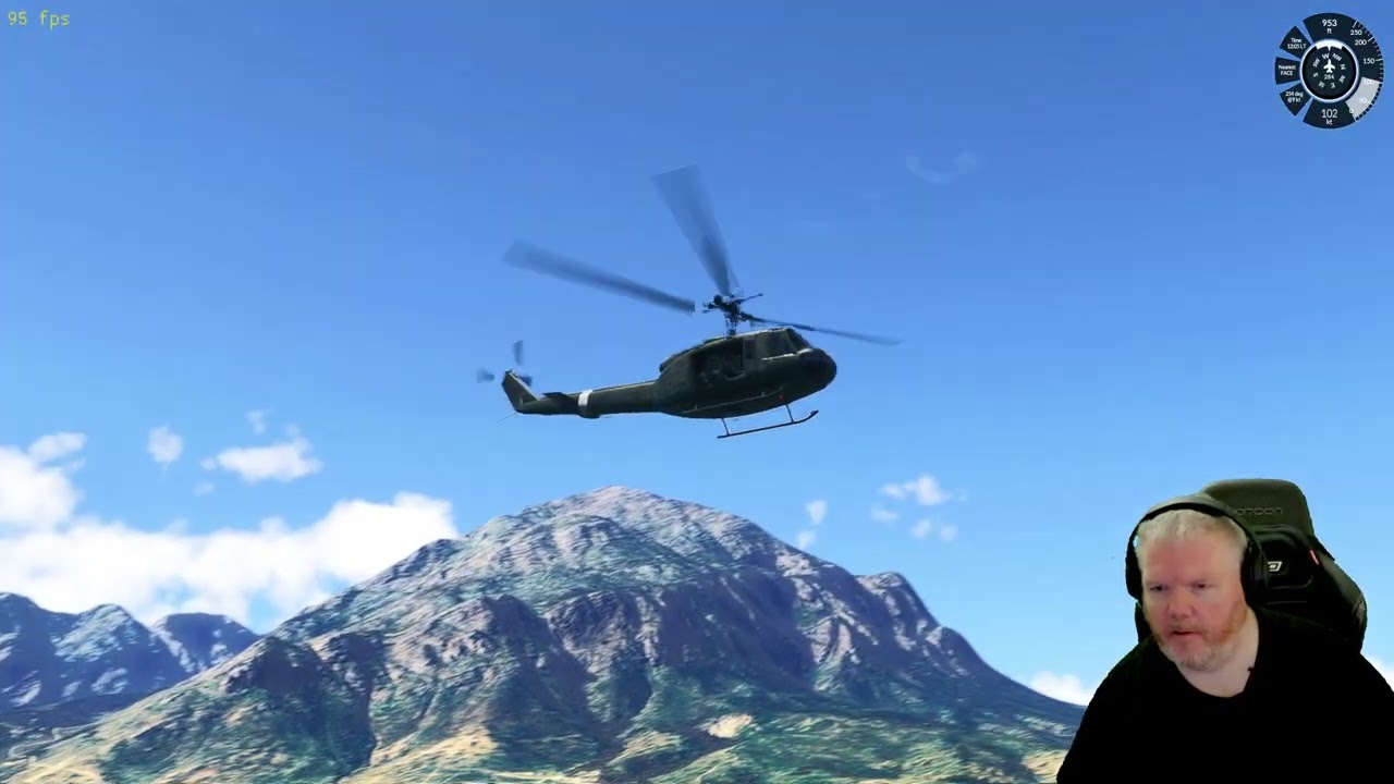 Первый полёт вертолета Huey в 2026 году в MSFS 2024 с Бреттом и его командой, часть 2.