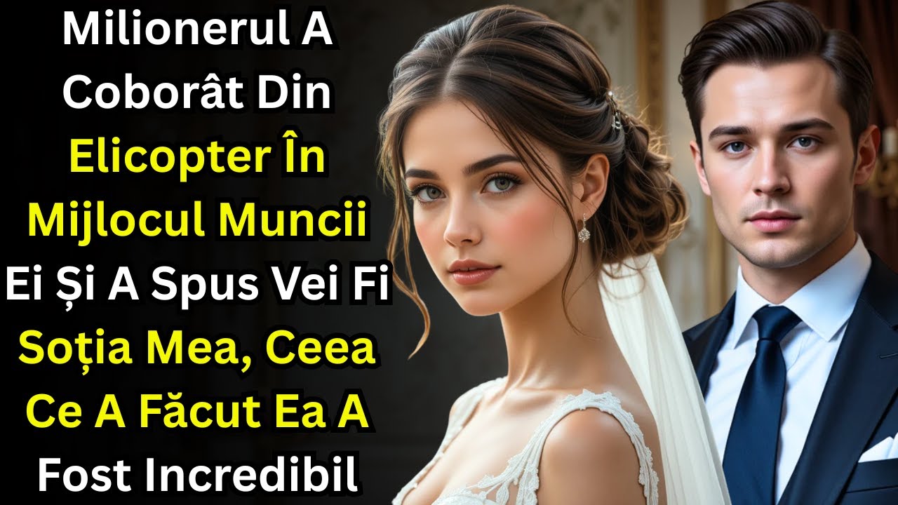 Milionerul a coborât din elicopter în mijlocul muncii ei și a spus vei fi soția mea pentru tot
