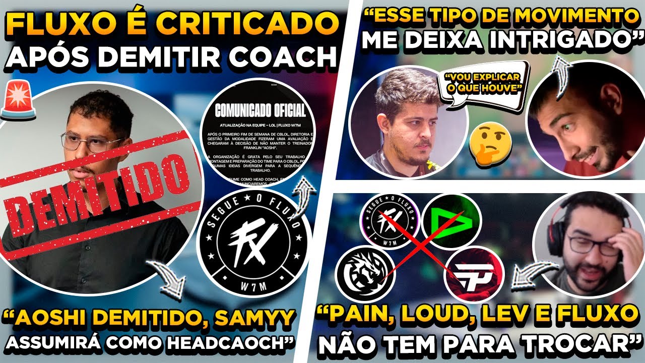 BOMBA ! FLUXO DEMITE COACH ! SHOWTANA DA OPINIÃO POLÊMICA SOBRE ! TAKESHI SE ENCANTOU COM A LOS