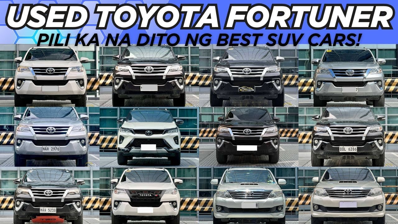Top 12 Quality Preowned Toyota Fortuner Cars For Sale | Used SUV 7-seater in Philippines