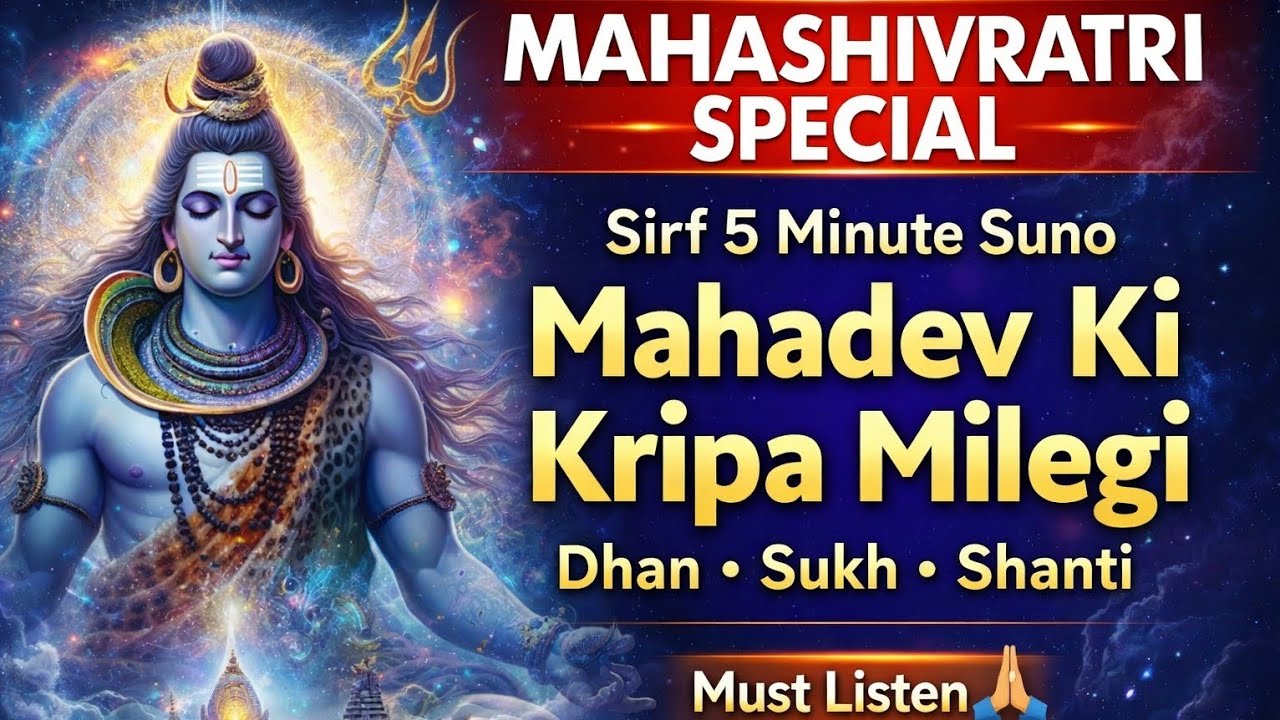 Mahashivratri Special 🔱Sirf 5 Minute Suno– Mahadev Ki Kripa Barsegi | Dhan, Sukh, Shanti #chutkiptta