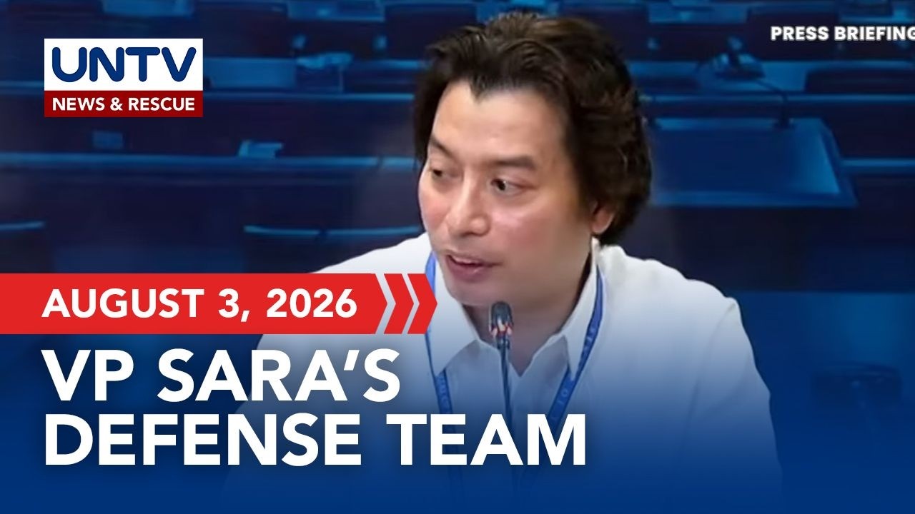 Atty. Michael Poa meets the press on Day 11 of VP Sara Duterte's impeachment trial | August 3, 2026